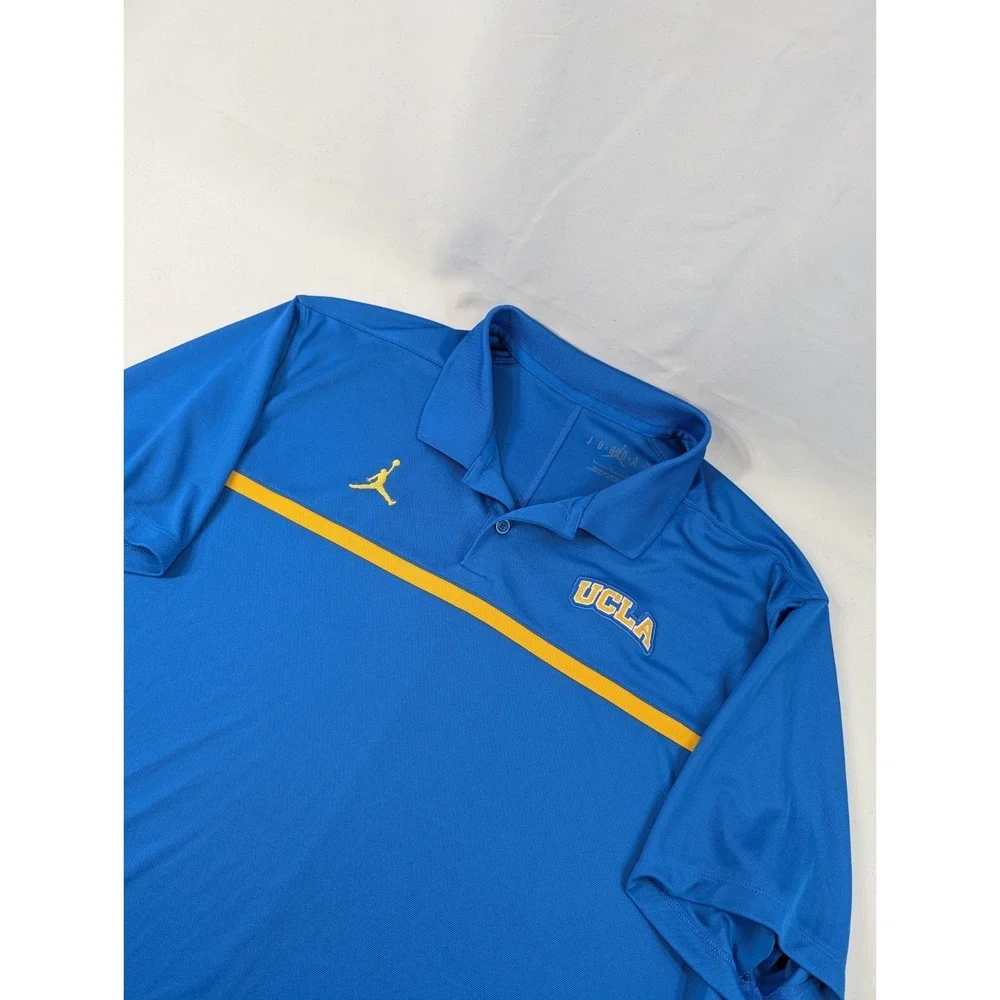 Jordan  Polo Shirt UCLA Bruins Dri Fit Short Sleeve - Modern Fabric‎ Mens Large